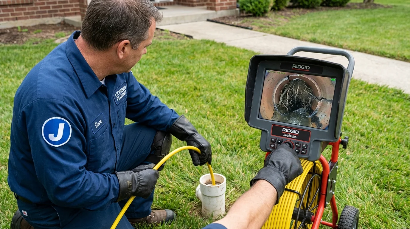 Sewer camera inspection being performed by Johns Plumbing LLC in Avondale